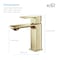 Kibi Mirage Single Handle Bathroom Vanity Sink Faucet with Pop Up Drain C-KBF1001BG-KPW100BG - alternate 8